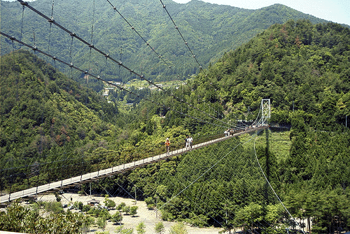 谷瀬の吊橋